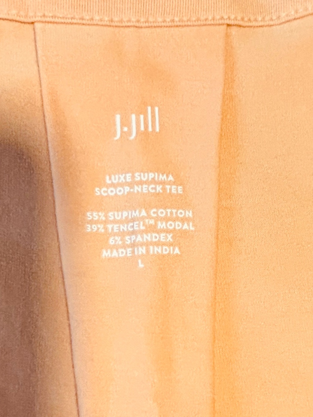 J.Jill Luxe Supima Cotton Scoop Neck Tee, size L - NWOT - Picture 8 of 8